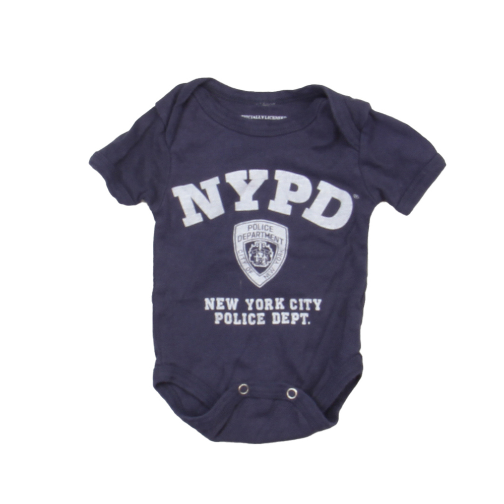 NYPD Boys Blue Onesie size: *0-6 Months